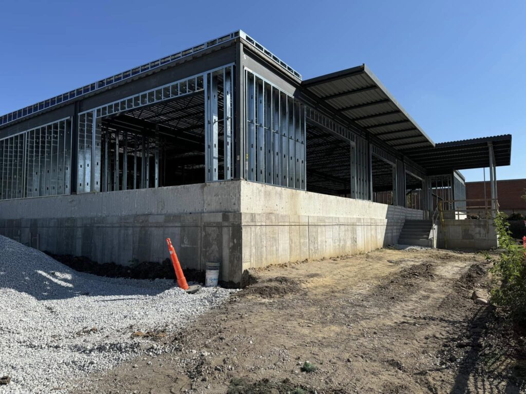 Boys and Girls Club of Story County new building construction with metal studs